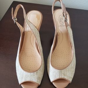 Circa Joan $ david slingback peeptoe heel